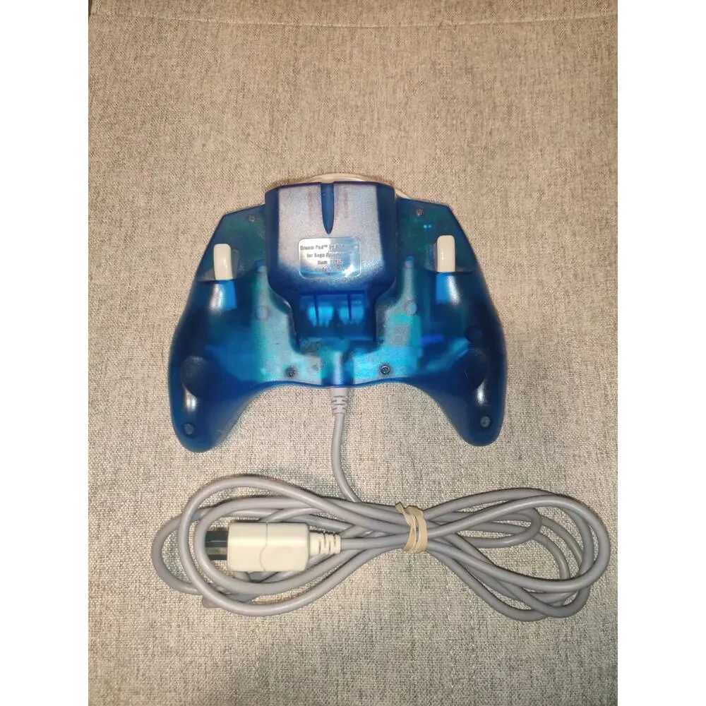 Mad Catz Sega Dreamcast Controller Rare Clear Blue Color Tested Working